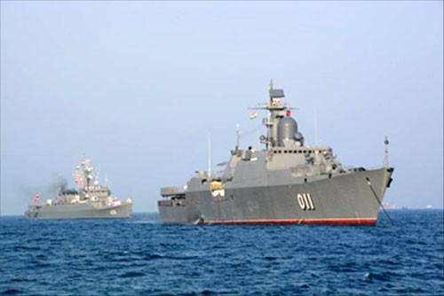 越南011丁先皇号军舰抵达印度参加国际海军阅兵式 ảnh 1 越南011丁先皇号军舰抵达印度参加国际海军阅兵式 ảnh 1