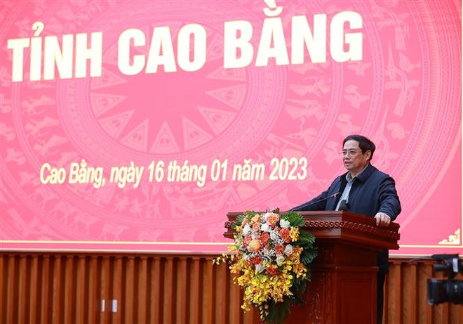 越南政府总理范明政:高平省应重点发展口岸经济 ảnh 1 越南政府总理范明政:高平省应重点发展口岸经济 ảnh 1