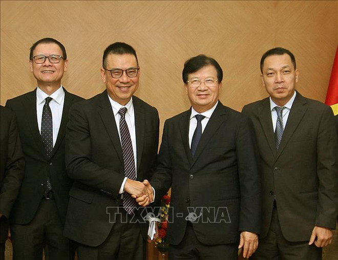 越南政府副总理郑廷勇会见泰国暹罗水泥集团总裁 ảnh 1 越南政府副总理郑廷勇会见泰国暹罗水泥集团总裁 ảnh 1