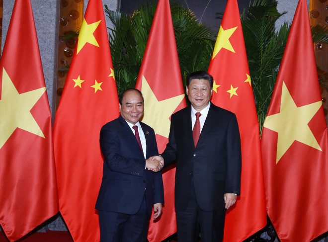 越南政府总理阮春福会见中共中央总书记、中国国家主席习近平 ảnh 1 越南政府总理阮春福会见中共中央总书记、中国国家主席习近平 ảnh 1
