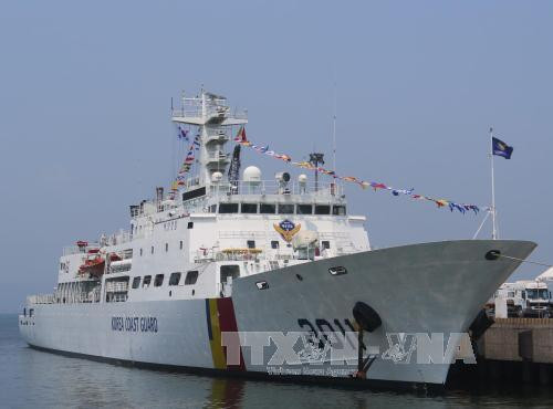 韩国海岸警卫队训练船访问越南 ảnh 1 韩国海岸警卫队训练船访问越南 ảnh 1