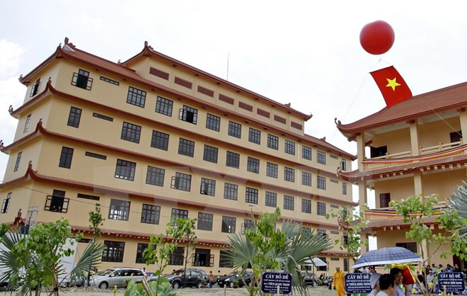胡志明市平政县黎明春乡的佛教学院正式落成 ảnh 1 胡志明市平政县黎明春乡的佛教学院正式落成 ảnh 1