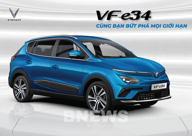 VinFast正式发售首款VF e34电动汽车 ảnh 1 VinFast正式发售首款VF e34电动汽车 ảnh 1
