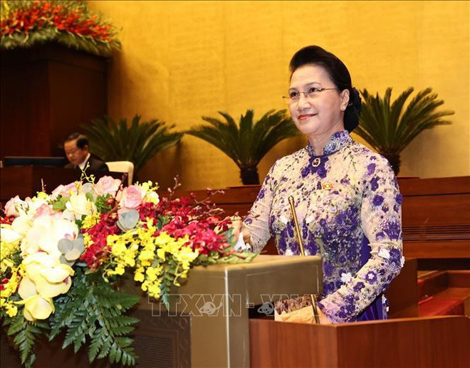 越南第十四届国会第十一次会议隆重开幕 ảnh 1