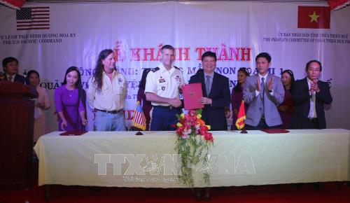 美国援建的承天顺化省画眉一号幼儿园项目竣工 ảnh 1