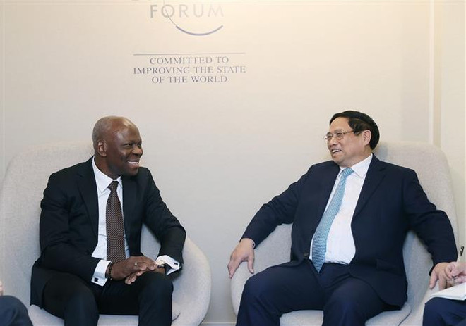 世界经济论坛第54届年会：政府总理范明政持续开展系列会见活动 ảnh 5