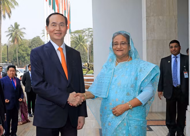 越南国家主席与孟加拉国总理谢赫•哈西娜举行会谈 ảnh 2 越南国家主席与孟加拉国总理谢赫•哈西娜举行会谈 ảnh 2