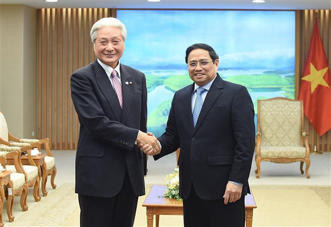 越南政府总理范明政会见日本栃木县知事 ảnh 1 越南政府总理范明政会见日本栃木县知事 ảnh 1