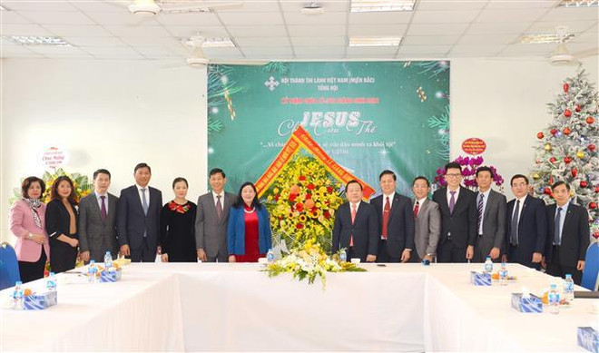 越南祖国阵线中央委员会主席杜文战向基督教界致2022年圣诞贺信 ảnh 1