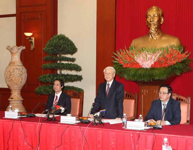 阮富仲总书记会见第五次越南学国际学术研讨会与会代表 ảnh 2 阮富仲总书记会见第五次越南学国际学术研讨会与会代表 ảnh 2