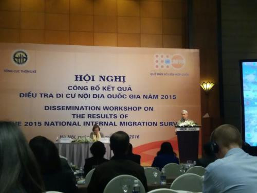 2015年越南流动人口调查结果出炉 ảnh 1 2015年越南流动人口调查结果出炉 ảnh 1