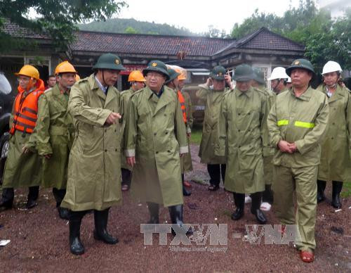 政府副总理郑廷勇视察平定省暴雨洪水应对工作 ảnh 1