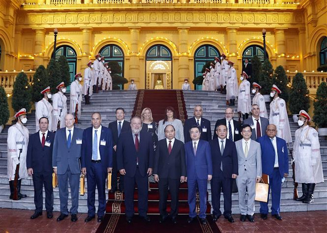 国家主席阮春福会见古巴总理曼努埃尔·马雷罗 ảnh 2