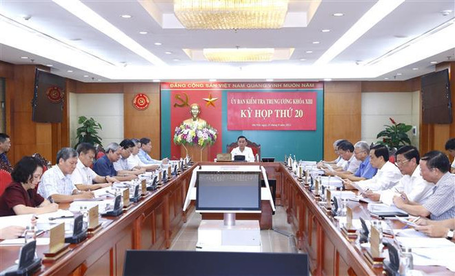 越共中央检查委员会第二十次会议:对越南社会科学翰林院党委常委会给予警告处分 ảnh 1 越共中央检查委员会第二十次会议:对越南社会科学翰林院党委常委会给予警告处分 ảnh 1