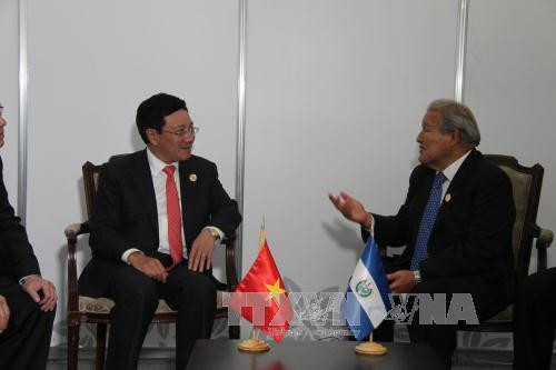 越南政府副总理兼外长范平明与各国元首和领导人进行双边会晤 ảnh 1 越南政府副总理兼外长范平明与各国元首和领导人进行双边会晤 ảnh 1