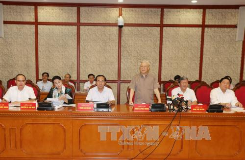 阮富仲总书记:尽早将芹苴市建设成为九龙江三角洲地区的发展动力 ảnh 2 阮富仲总书记:尽早将芹苴市建设成为九龙江三角洲地区的发展动力 ảnh 2