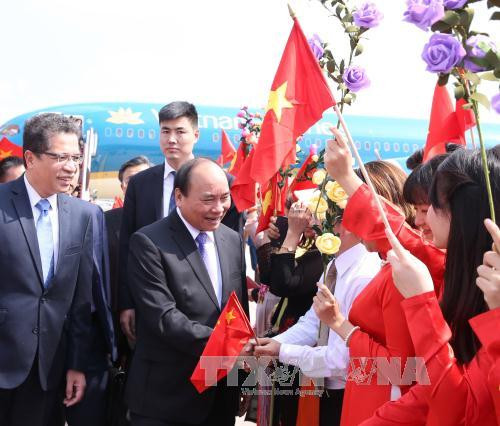 越南政府总理阮春福抵达北京开始对中国进行正式访问 ảnh 2