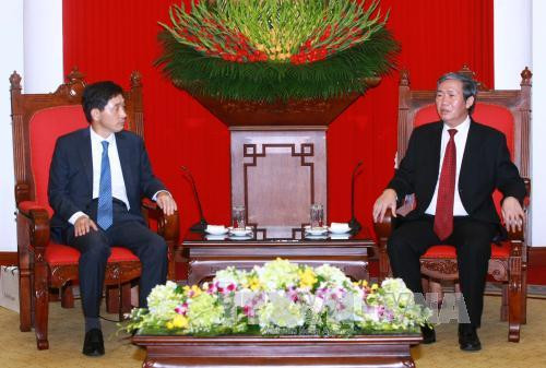越共中央书记处常务书记丁世兄会见赴越履新的韩国新任驻越大使李赫 ảnh 1 越共中央书记处常务书记丁世兄会见赴越履新的韩国新任驻越大使李赫 ảnh 1
