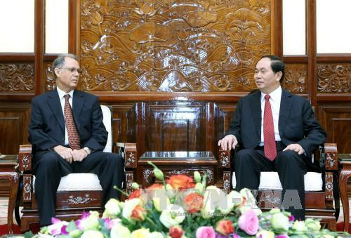 越南国家主席陈大光会见即将离任的摩洛哥驻越大使霍辛·法达尼 ảnh 1 越南国家主席陈大光会见即将离任的摩洛哥驻越大使霍辛·法达尼 ảnh 1