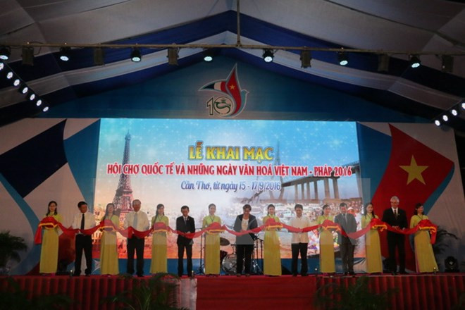 2016年越法国际展览会暨越法文化节在芹苴市举行 ảnh 1