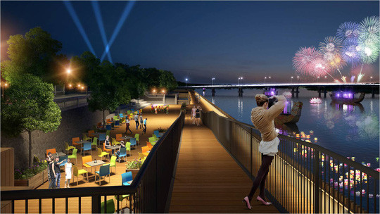 由韩国资助的香江沿岸步行街将于9月15日投入使用 ảnh 1 由韩国资助的香江沿岸步行街将于9月15日投入使用 ảnh 1