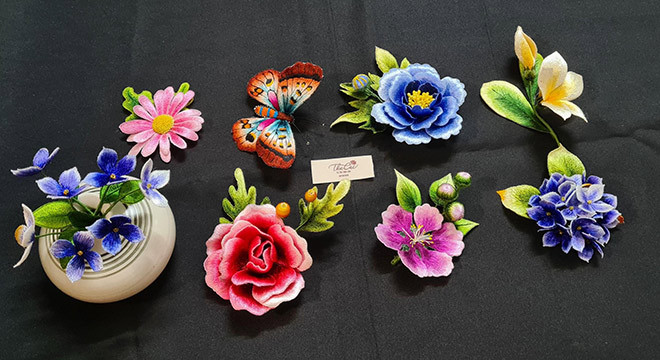 80年代后艺人独一无二的3D手工刺绣作品 ảnh 1 80年代后艺人独一无二的3D手工刺绣作品 ảnh 1