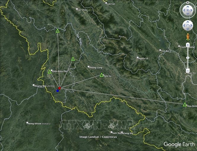 越南奠边省奠边东县3月14日上午发生4.5级地震 ảnh 1