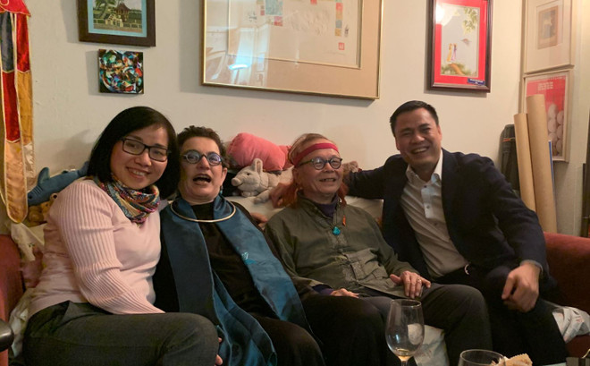 越南常驻联合国代表团团长探访越南的美国老朋友 ảnh 1