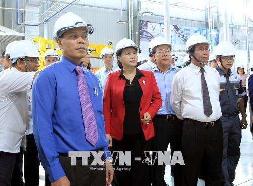 越南国会主席阮氏金银在海防市调研 ảnh 4 越南国会主席阮氏金银在海防市调研 ảnh 4