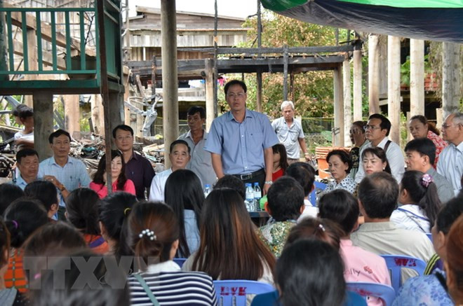 柬埔寨越侨区火灾事件：受火灾影响的越侨生活逐渐恢复正常 ảnh 1