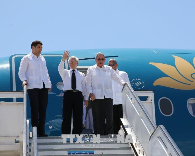 越共中央总书记阮富仲造访古巴圣地亚哥 ảnh 1 越共中央总书记阮富仲造访古巴圣地亚哥 ảnh 1