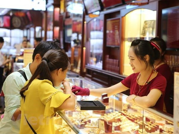 4月19日上午越南国内黄金价格下降45万越盾 ảnh 1 4月19日上午越南国内黄金价格下降45万越盾 ảnh 1