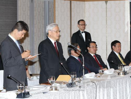 阮富仲总书记：越日关系发展前景广阔 ảnh 1