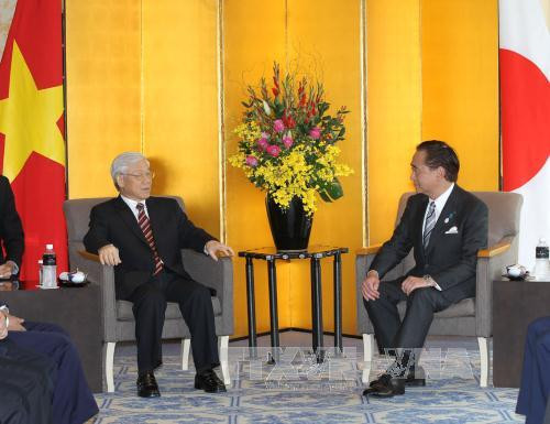 越共中央总书记阮富仲访问日本神奈川县 ảnh 1 越共中央总书记阮富仲访问日本神奈川县 ảnh 1