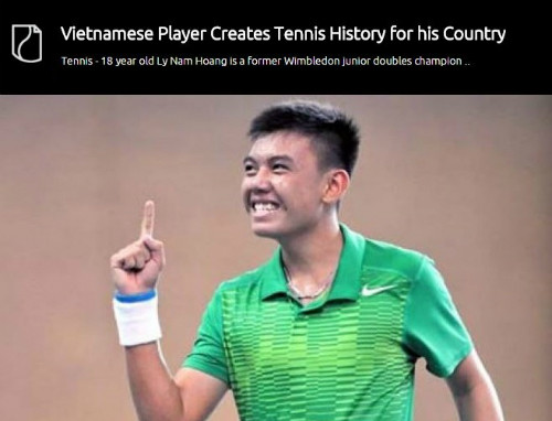 越南年轻网球运动员李黄南受到美媒赞扬 ảnh 1