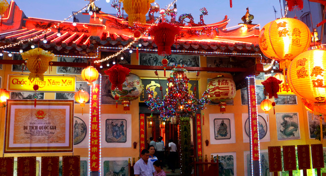 芹苴市协天宫被公认为国家级艺术建筑遗迹（组图） ảnh 3