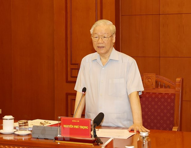 阮富仲总书记主持中央反腐败反消极指导委员会常务委员会会议 ảnh 1 阮富仲总书记主持中央反腐败反消极指导委员会常务委员会会议 ảnh 1