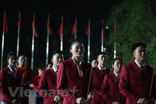 越南体育代表团以第一名的目标出征第31届东南亚运动会 ảnh 2 越南体育代表团以第一名的目标出征第31届东南亚运动会 ảnh 2