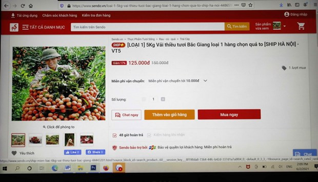越南大力支持农产品上线电商平台 ảnh 1 越南大力支持农产品上线电商平台 ảnh 1