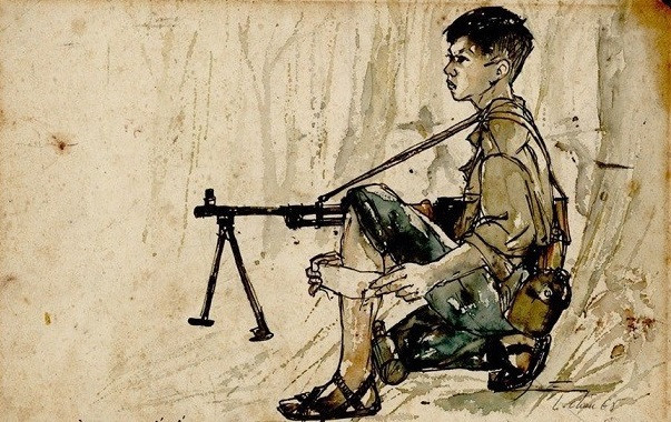 南方解放国家统一47周年:《南方抗战素描》专题展开展 ảnh 1 南方解放国家统一47周年:《南方抗战素描》专题展开展 ảnh 1