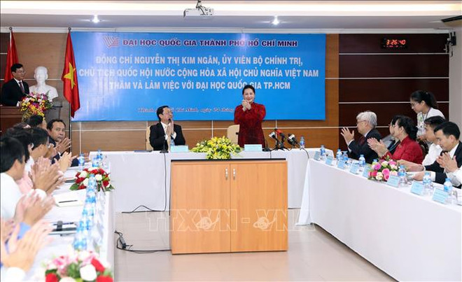 国会主席阮氏金银:胡志明市国家大学城为越南青年公民提供示范性的高等教育环境 ảnh 1 国会主席阮氏金银:胡志明市国家大学城为越南青年公民提供示范性的高等教育环境 ảnh 1