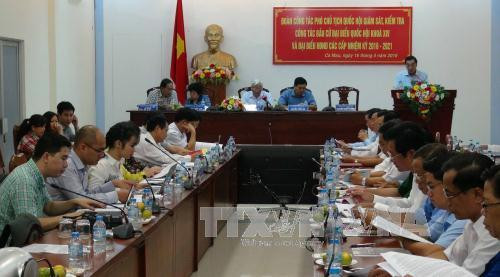 国会副主席汪周刘视察金瓯省选举筹备工作 ảnh 1