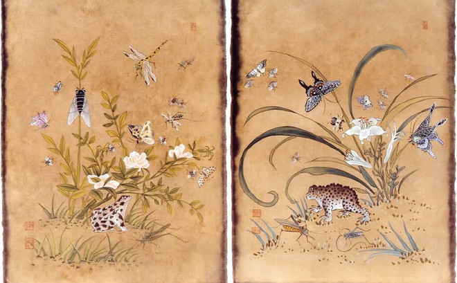 韩国民间传统绘画艺术亮相越南 ảnh 1