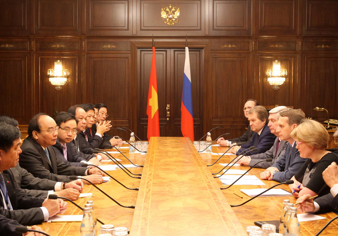 越南政府总理阮春福会见俄罗斯国家杜马主席纳雷什金 ảnh 2 越南政府总理阮春福会见俄罗斯国家杜马主席纳雷什金 ảnh 2