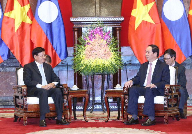 越南国家主席陈大光会见老挝总理通伦·西苏里 ảnh 1 越南国家主席陈大光会见老挝总理通伦·西苏里 ảnh 1