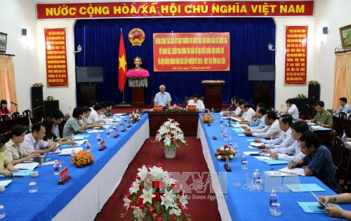 国会副主席汪周刘视察薄辽省选举准备工作 ảnh 1 国会副主席汪周刘视察薄辽省选举准备工作 ảnh 1