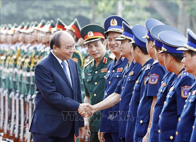 阮春福：越南海警责任重大使命光荣 ảnh 1