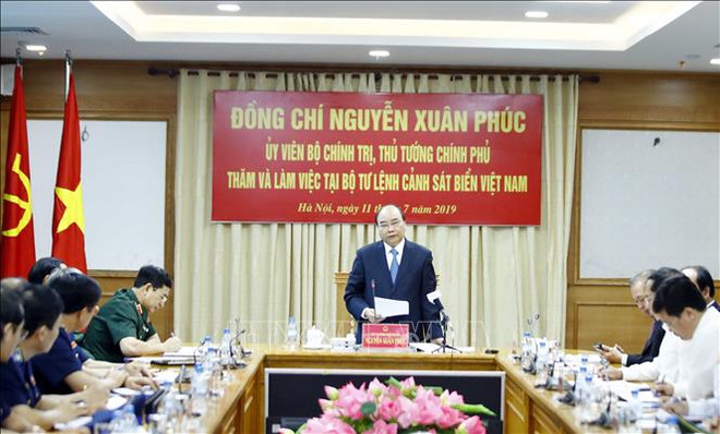 阮春福：越南海警责任重大使命光荣 ảnh 2