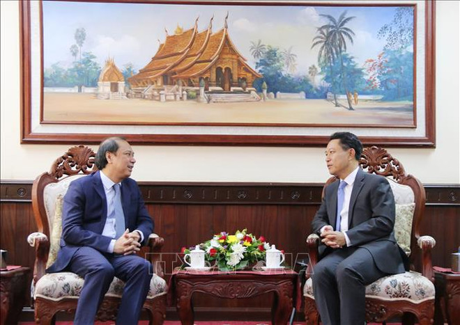 越南与老挝第四次政治磋商举行 ảnh 1