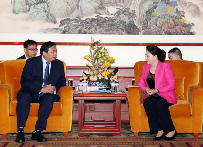 国会主席阮氏金银会见中国企业领导代表 ảnh 1 国会主席阮氏金银会见中国企业领导代表 ảnh 1